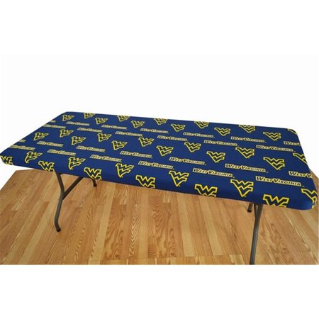 COLLEGE COVERS College Covers WVATC6 West Virginia 6 ft. Table Cover WVATC6